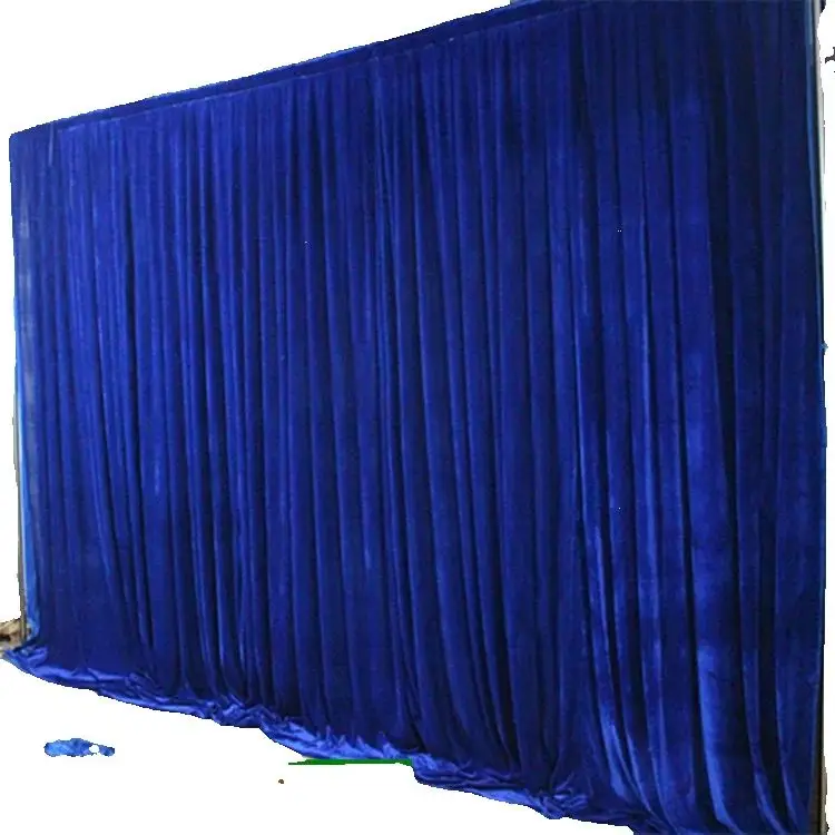 Premium Elegant Flannel Backdrop Curtain For Wedding Church Wall Stage Drap Valance  Customzied Color and Size