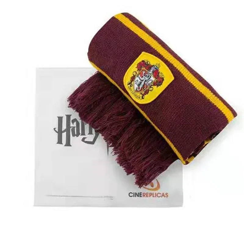 Harri Potter Series Gryffindor Children\'s Thick Scarf Magic School Shawl Warmth Winter Scarf Birthday and Christmas Couple Gift