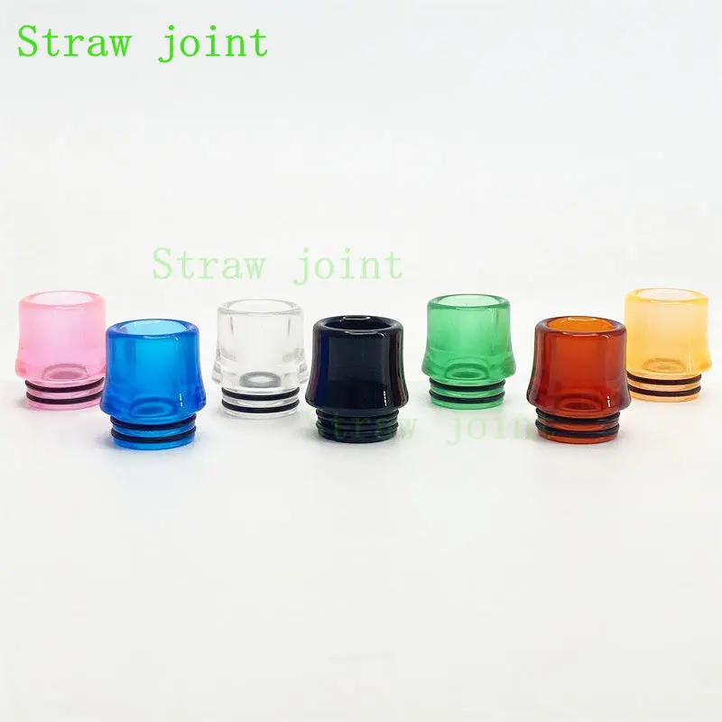 Resina Straw Joint, cor aleatória, 810, 10pcs