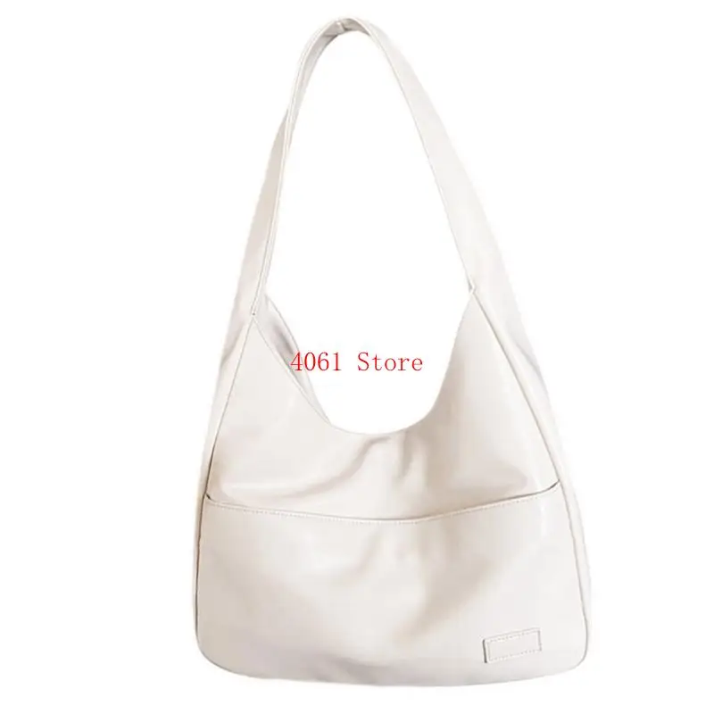 Practical Women's Casual Shoulder Bag Large Capacity Stylish PU Tote Handbag
