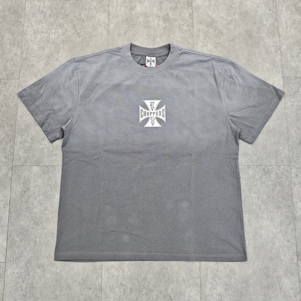 Yao Fashion Tee Tops Men Clothing High Quality 1:1 Vintage Washed Old Streetwear Loose Casual HipHop T Shirt For Men Unisex