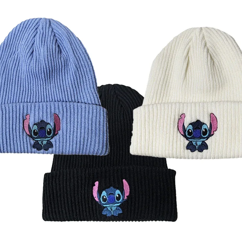 Stitch Anime Embroidered Warm Hat, Suitable for Couples Male and female students Birthday and Christmas Gifts Autumn/Winter Hats