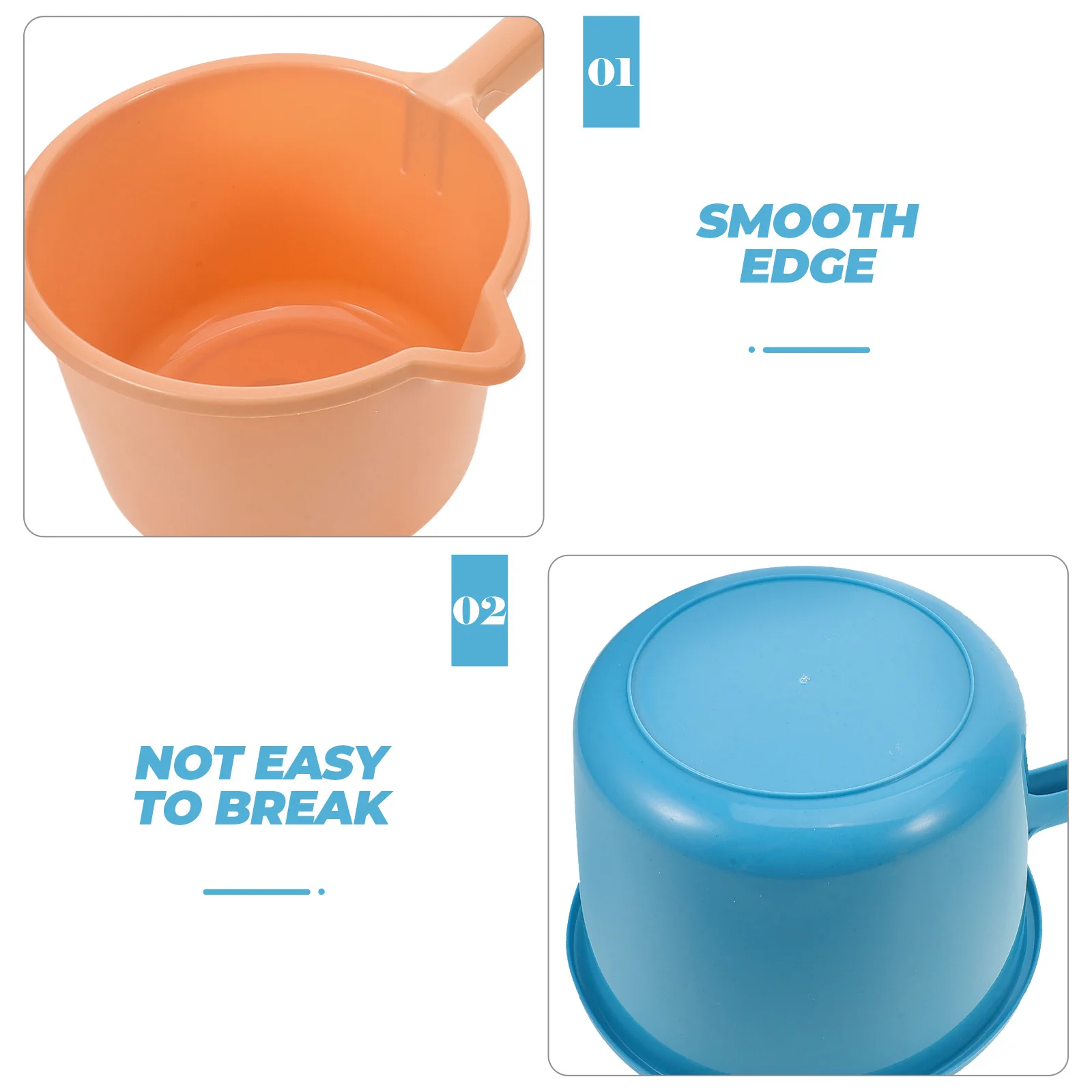 

3pcs Water Ladles Long Handle Plastic Dipper For Bathing Kitchen Camping Household Plants Watering Multipurpose Scoop Ladle