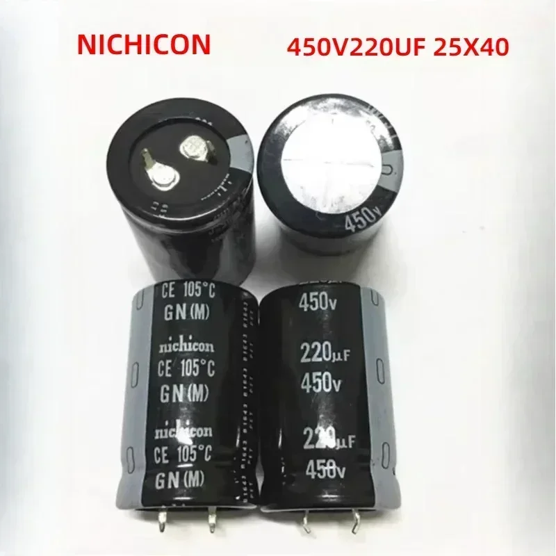 

2 шт./5 шт. Nichicon серии GN 450 В 220 мкФ 25X40 мм электролитический конденсатор с защелкой блока питания