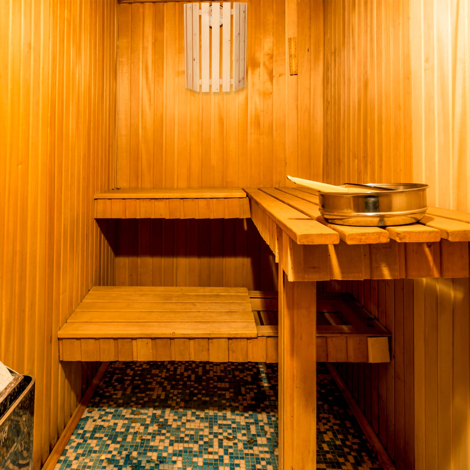 

Premium Wood Sauna Room Lampshade Heat Resistant Light Cover for Steam Room Explosion Proof Lamp Protector Sauna Lamp Shade