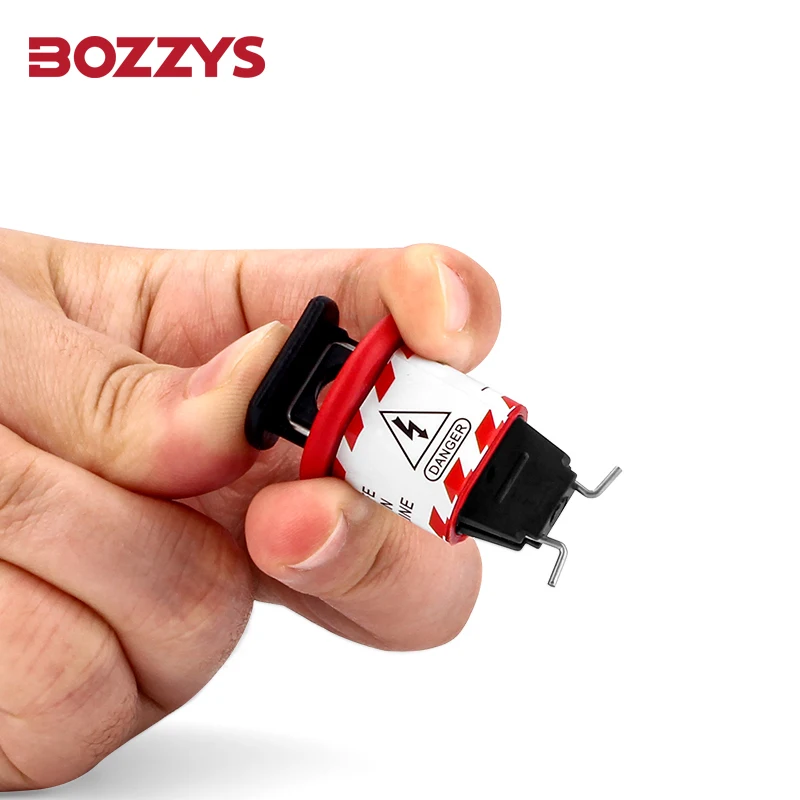 BOZZYS Miniature Circuit Breaker Lockout MCB with Padlock Safety Lockout Tagout to Prevents Unintentional Activation