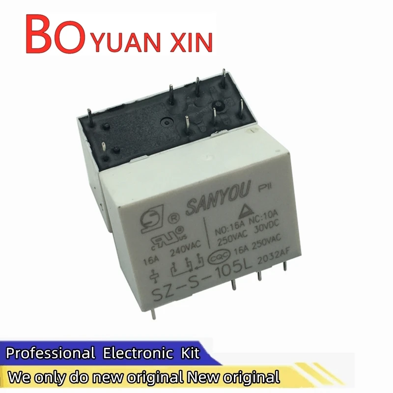 new original SZ-S-105L 16A SANYOU Relay replace SMIH-05VDC-SL-C HRM2H-S-DC5V-C Small power relay