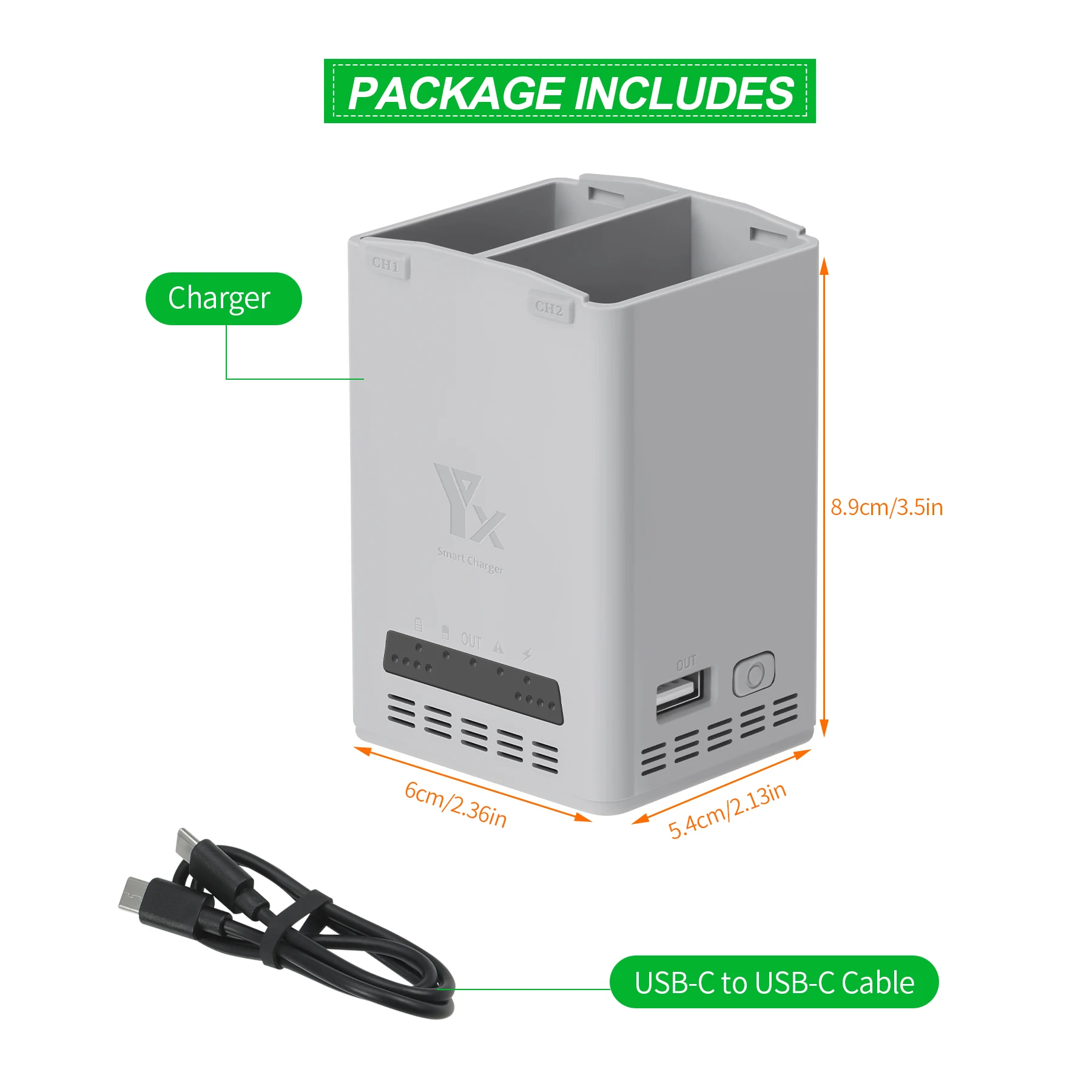 

65W Charger For DJI Mini 3 pro /Mini 4 pro /Mini 5 pro - Fast Charging Accessory for Drone Users,Ultra-Compact & Lightweight