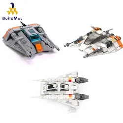 MOC-48610 Space BUCK ROGERS Starfighter Ship by CBSNAKE Building Blocks T-47 Snowspeeder Minifig Scale Model for Kids Gift