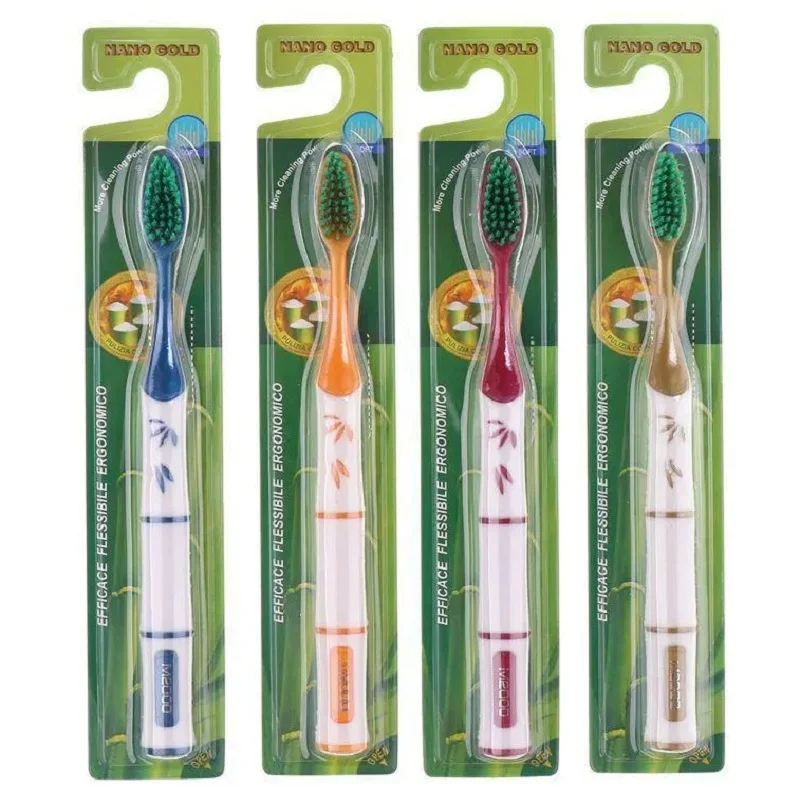 4PCS/LOT South Korea antibacterial soft hairy Adults toothbrush Portable travelling toothbrush