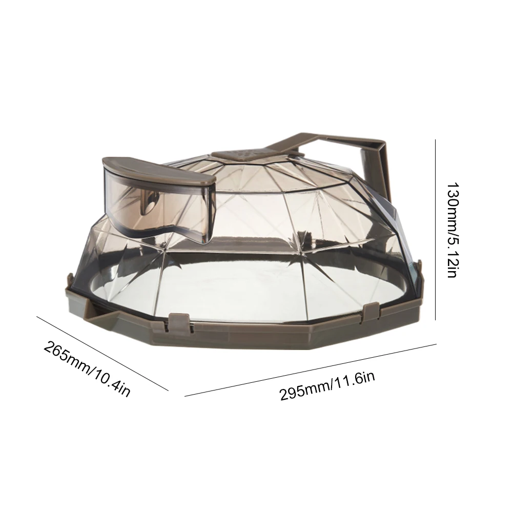 Microwave Cover for Food with Handle & Water Storage Box Clear Microwave Oven Splatter Guard 11.41in Plate Covers Kitchen Gadget