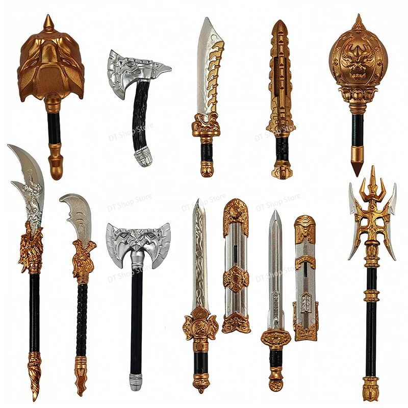 

Sword Hammer Axe Halberd Medieval Knight Building Blocks Accessories Action Figures Assembling Scene Bricks Puzzle Toys Gifts