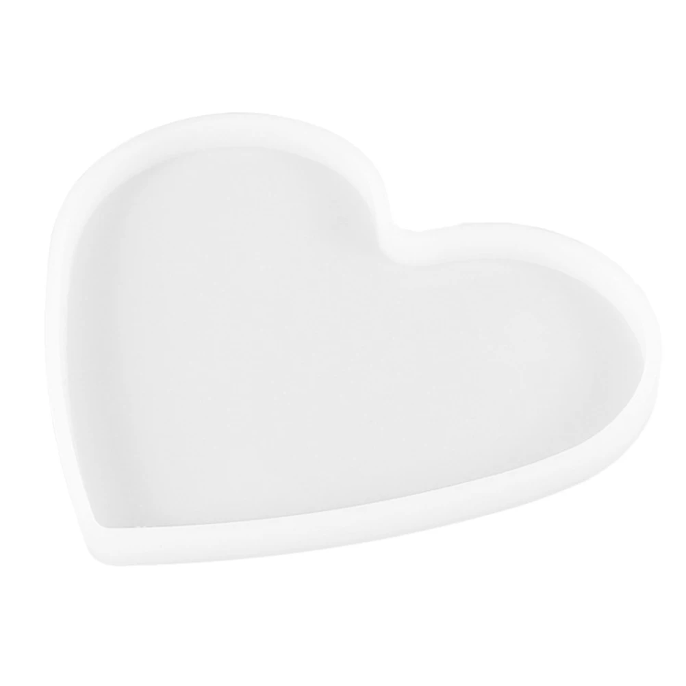 

Heart Shaped Coaster Molds Silicone DIY Crafts Resin Making Mold Non Stick Easy Demold Durable Home Accessories Jewelry Parts