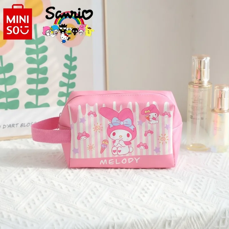 Miniso Sanrio New Makeup Bag Fashionable and High Quality Women's Wash Bag Large Capacity Multi Functional Portable Storage Bag