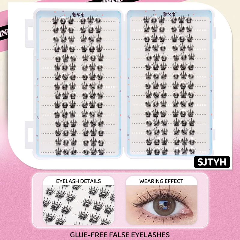 30 Reihen DlY Einzelne Cluster-Seide, handgefertigt, Cluster-Wimpernbuch, Wimpernverlängerung, künstliche Wimpern, segmentierte Wimpernverlängerung – Detail 23