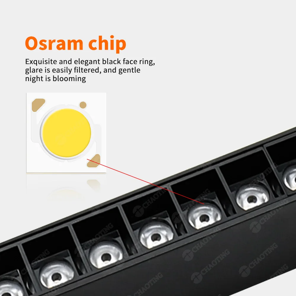 25 مللي متر الذكية عكس الضوء Led أضواء المسارات سقف داخلي راحة نظام السكك الحديدية المغناطيسي 9 واط 18 واط الخطي مصبغة بقعة ضوء للإضاءة المنزلية