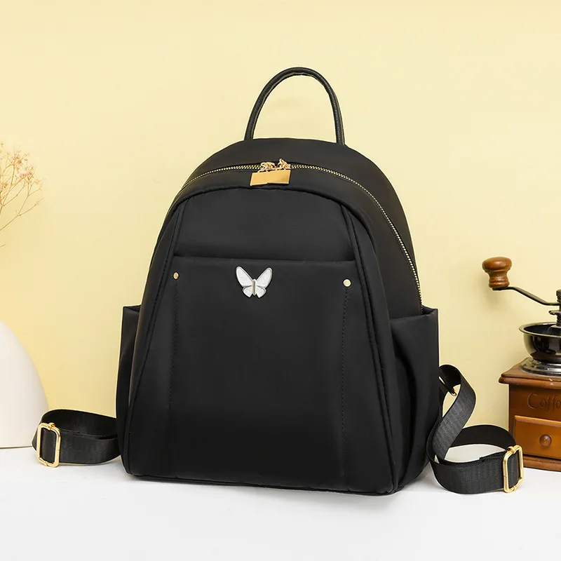 

2025 new shoulder bag female waterproof Oxford cloth large-capacity schoolbag simple fashion versatile small backpacks