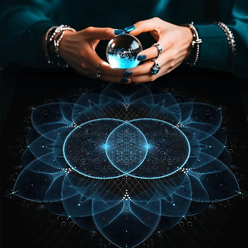 Tarot Cloth Small Tarot Cloth Astrology Sun Geometric Pattern Lotus Tarot Mandala Altar Tablecloth Divination Event Party