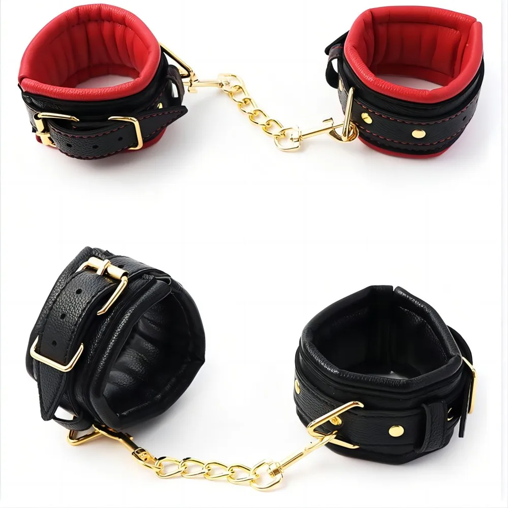 

BDSM Bondage Restraints Collar Fetish Sex Products Gags Adult Games Erotic Sex Toys for Woman Couples Slave Neck Handcuffs