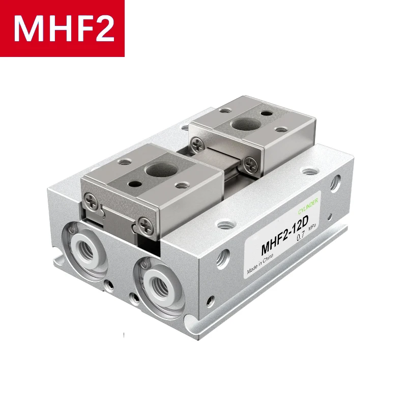 

MHF2-8D MHF2-10D MHF2-12D MHF2-16D MHF2-20D Низкопрофильный пневматический параллельный захват Force Поршень захвата пневматического цилиндра