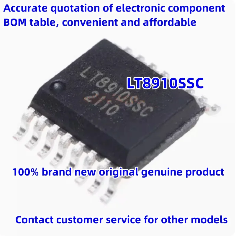 

Оригинальный оригинальный LT8910SSC SMT SSOP-16 2,4G стабильный Чип дистанционного управления беспроводной трансивер стабильный Чип дистанционного управления