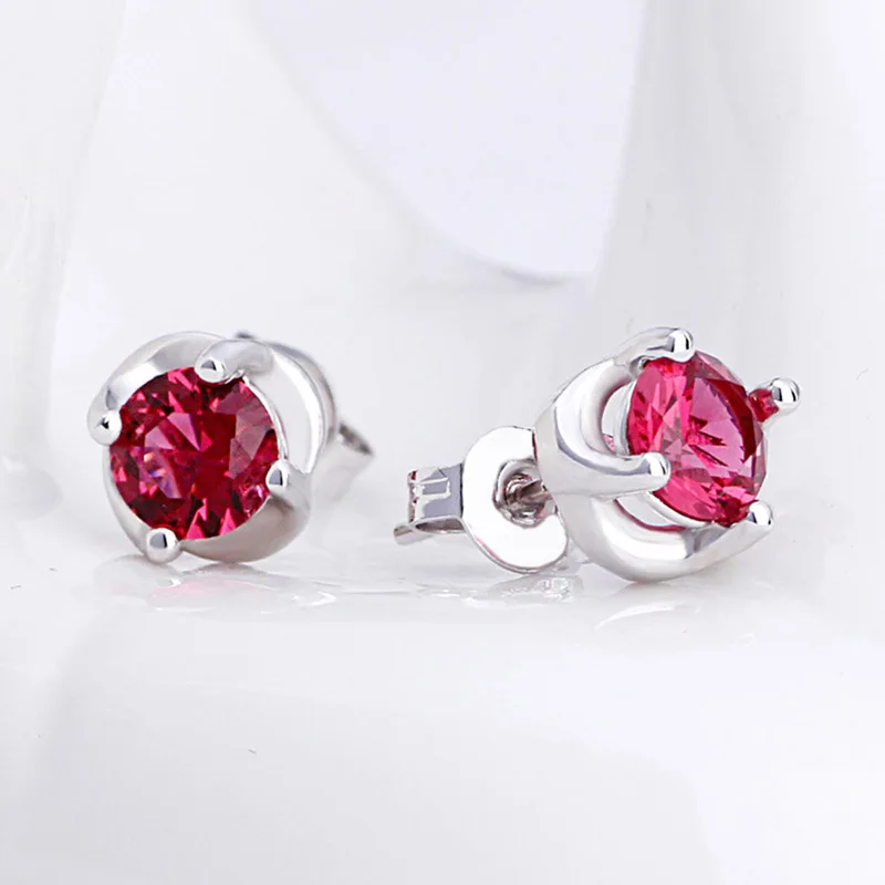Fashion Silver Plated Stars Stud Earrings Set - Lady Girl Gift with Bow Deer Horn Mermaid Tail Heart Crystal Cube Rabbit Jewelry