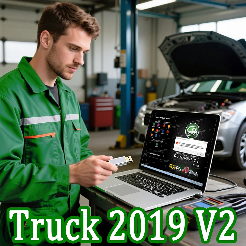 Commercial Fleet Truck V2019 Unlocked Keygen Diagnostics Heavy-duty Medium-duty Truck Auto Repair Software
