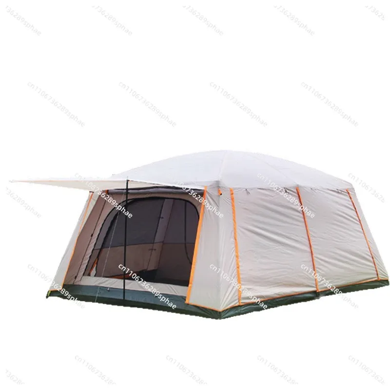 Rainproof tent Outdoor portable camping Two rooms and one living room Multi-person picnic camping Sunscreen mosquito protection