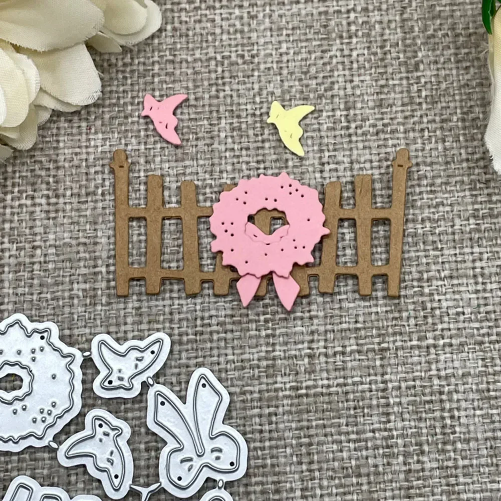 Fence decoration Metal Cutting Dies Stencils For DIY Scrapbooking Decorative Embossing Handcraft Die Cutting Template Mold