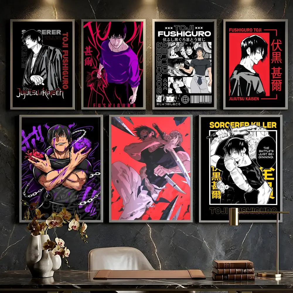 Jujutsu Kaisen Fushiguro Toji Poster --HD-- Self-Adhesive Waterproof High-Toughness Universal Wall Decor