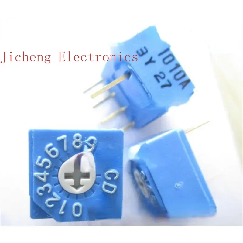 10PCS Japan S-1010A 4:1 Code Switch 0-F 16-bit Rotary DIP