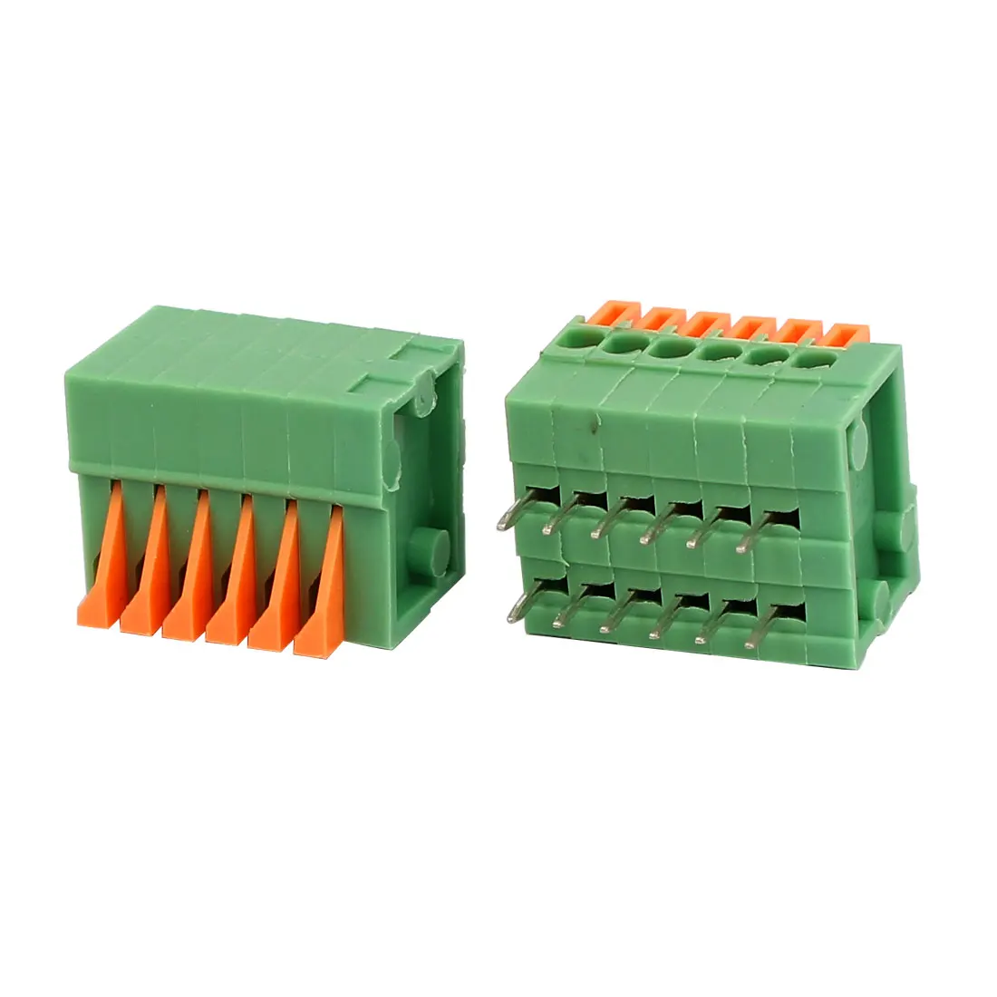 5/10Pcs KF141R 150V 2A 2.54mm Pitch 2/3/4/5/6/8/10/11P Green Spring Terminal Block Connector for PCB Mounting