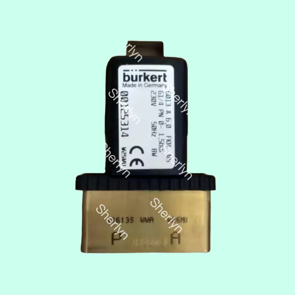 

Burkert Solenoid Valve 00125329 6014 C Normally Closed G1/8 1.5 Flow Hole DC24V 8W Brass Valve body 32 * 32 0~16bar