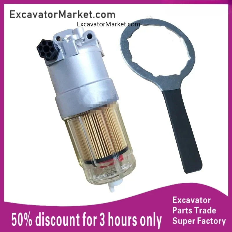 For excavator For SANY SY 55 60 65 75 215-9 Excavator diesel filter Water separator excavator accessories