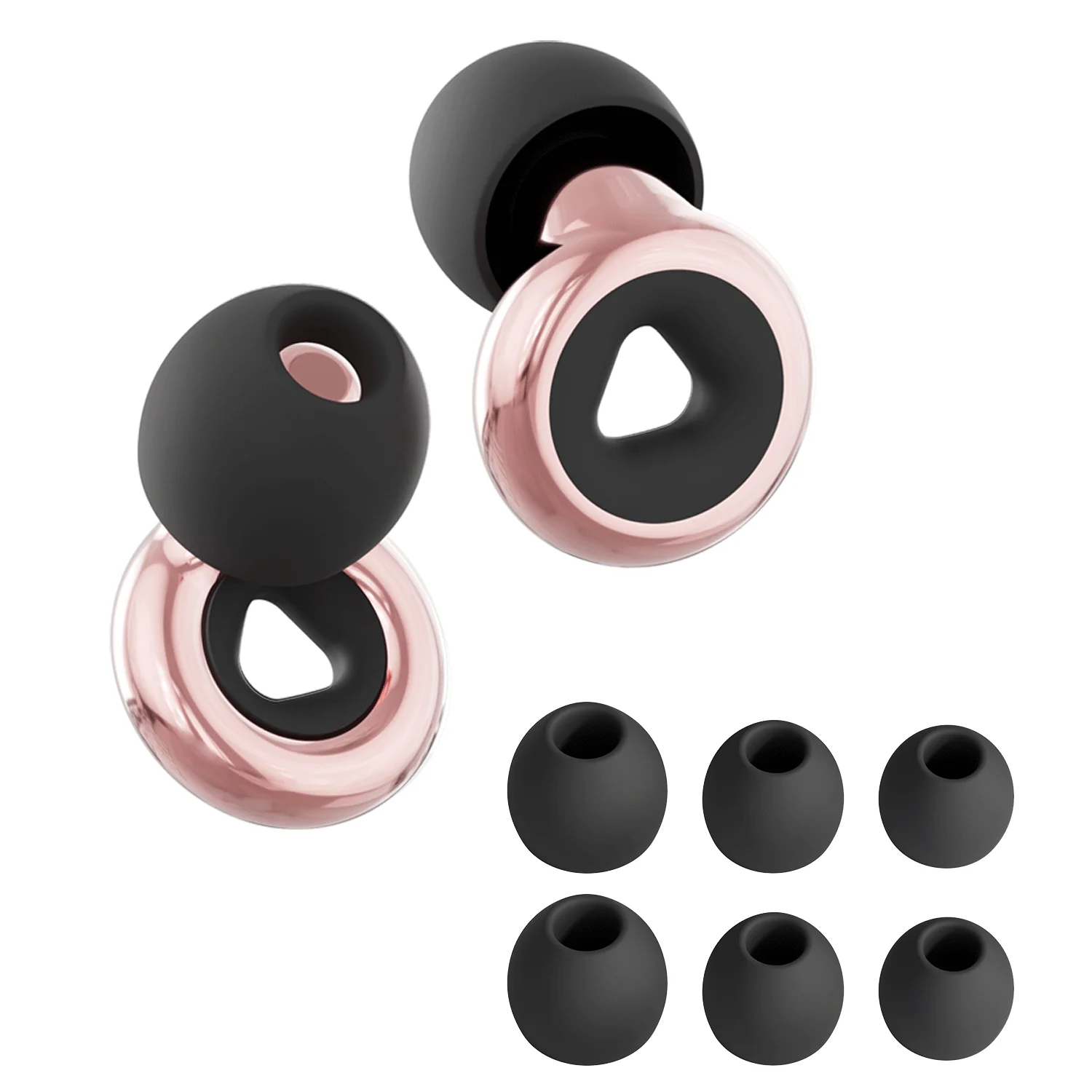 Tappi per le orecchie ad alta fedeltà Riutilizzabili per concerti e festival, eventi dal vivo, musicisti, DJ - 8 auricolari nella riduzione del rumore XS/S/M/L