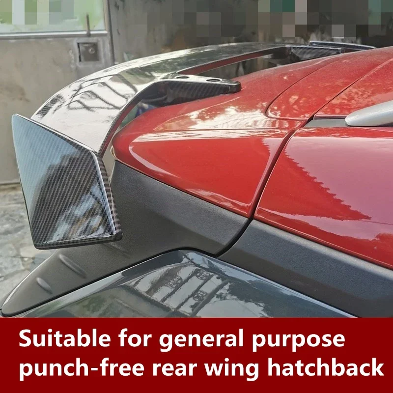 

General purpose rear wing hatchback SUV van sports carbon fiber metal baking paint non perforated aircraft wing