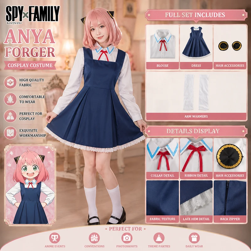 anime-spy-x-family-anya-forger-cosplay-costume-blue-dress-uniform-girls-women-pink-wig-stockings-party-role-play-outfit-adults