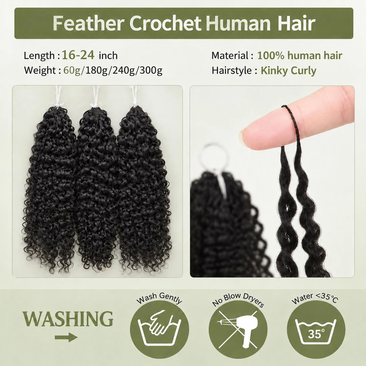 Włosy naturalne, kręcone, idea – Human Hair Wigs recenzja i cena
