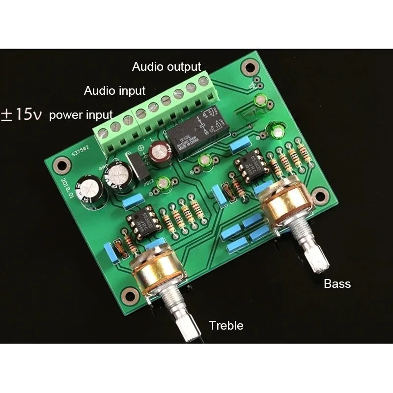 HiFi Pre-amplifier Board JRC5534DD, with Bass Treble Volume Tone Control