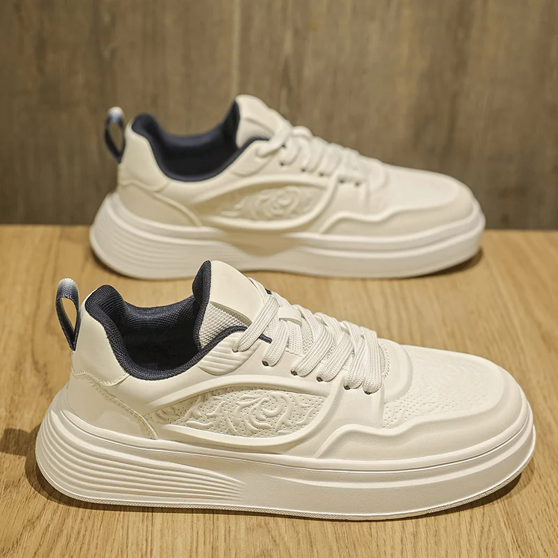 

Мужские туфли для досок, четырехсезонная новая повседневная модная удобная противоскользящая износостойкая универсальная уличная повседневная обувь на толстой подошве