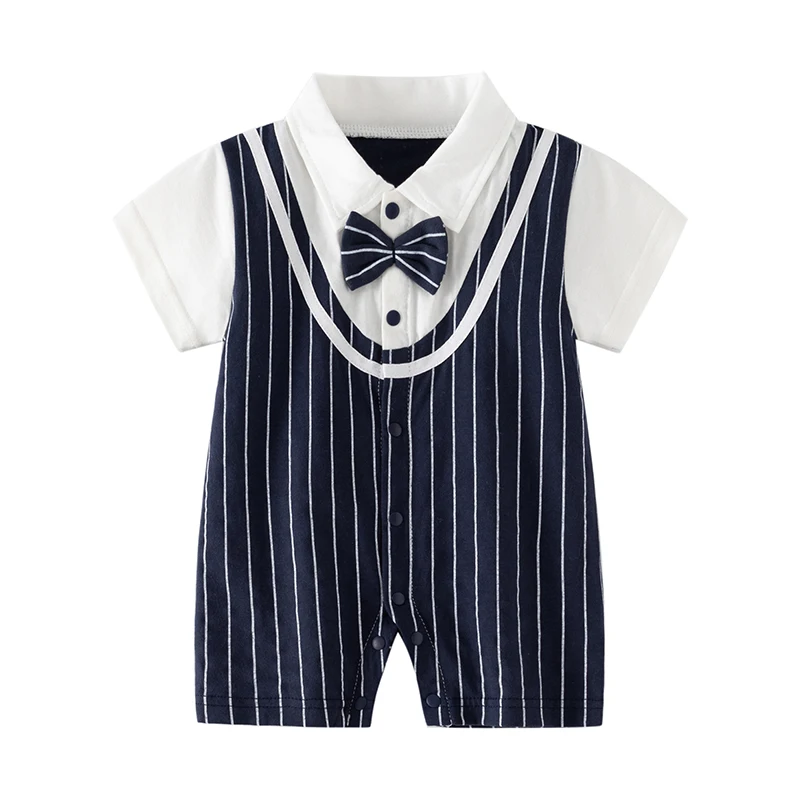 

Baby Boy's 100th Birthday Party Dress, Summer British Style Small Suit, Baby's Fashionable Gentleman's Jumpsuit, Summer Dress