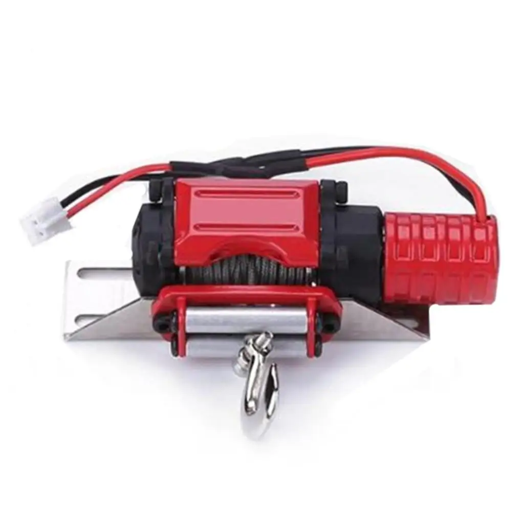 Remote Control Car Automatic Simulated Winch 1/10 Scale Alloy Metal RC Parts for Axial SCX10 D90 D110 TF2 TRX-4 KM2
