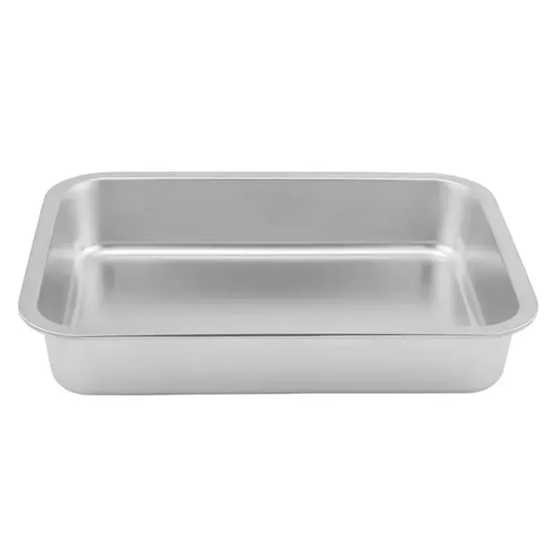 1/2 Size Solid GN Pot Plate 304 Stainless Steel Pan for Restaurant Hotel Kitchen Use