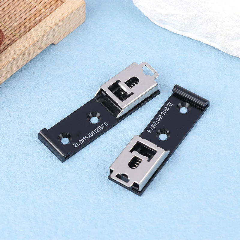 【K】35mm DIN Rail Fixed Clamp Fasten Clip U Shaped DIN Rail Holder 1pc Rail Buckle Fixed Clamp Fastener Clip For Relay Mounting