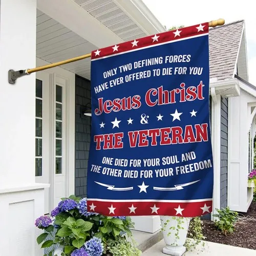 Veteran Flag Only Two Defining Forces Jesus Christ Flag Graden Flag UUI GGX