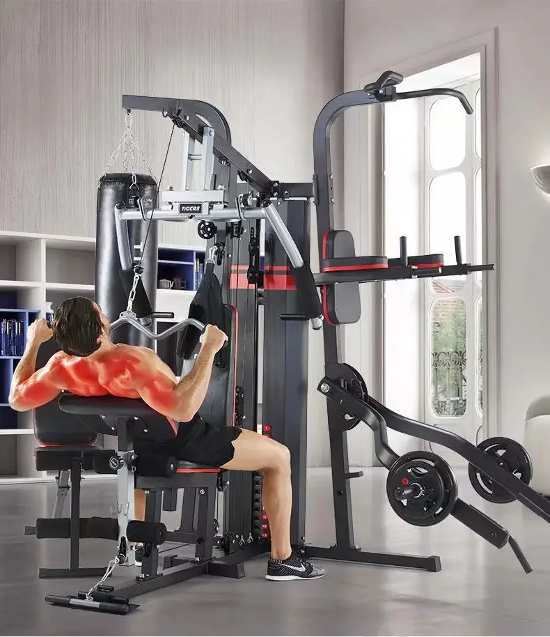 Multi Station Body Building Strength Integrated Equipment 4 Station Home Gym Equipment Function Machine