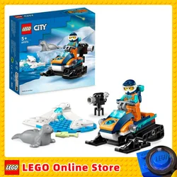 LEGO 60376 City Arctic Snowmobile Construction Toy Set with 3 Animal Figures and an Explorer Mini Figure Toy for Children Gift