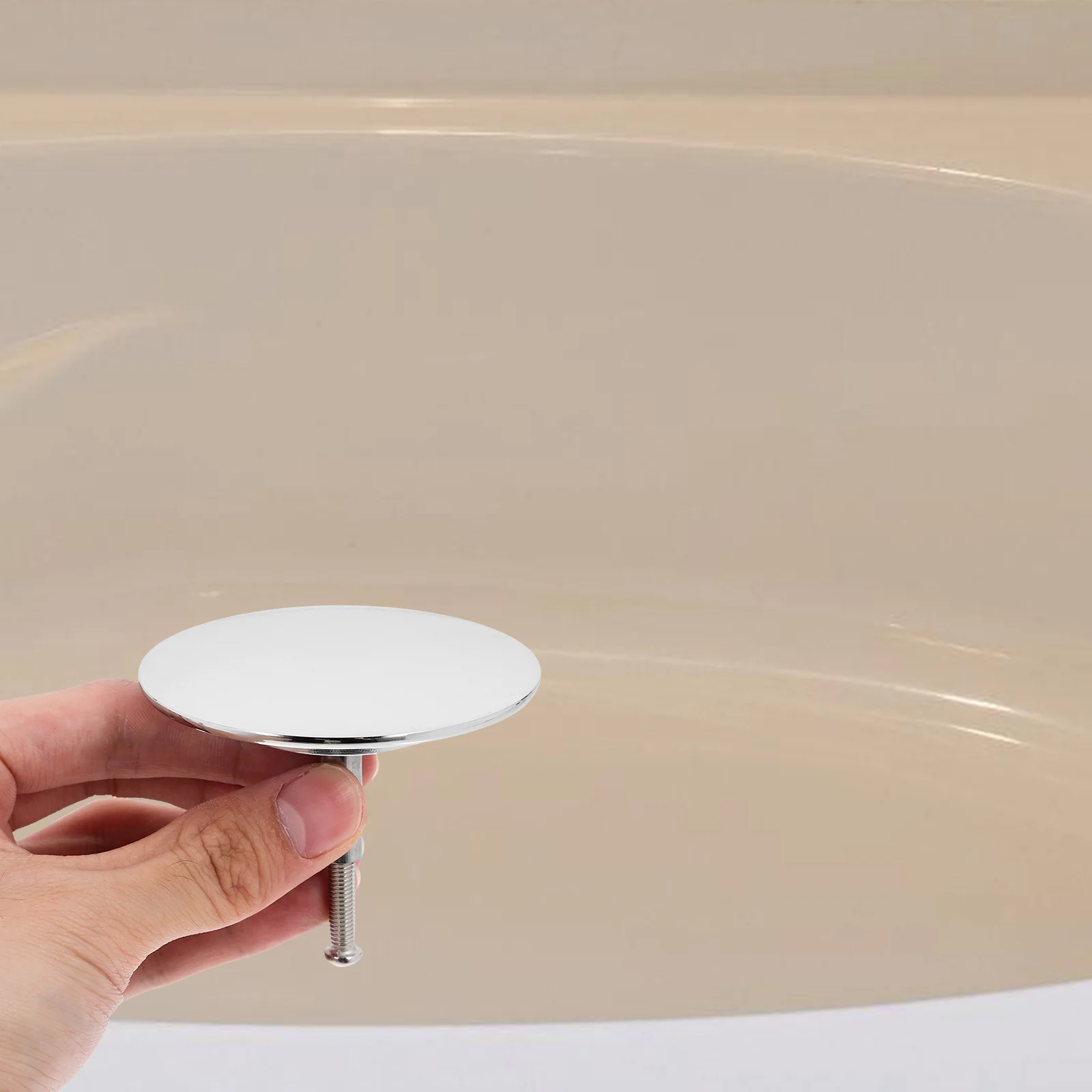 

Stopper Replacement Brass Flat Seal Bath Waste Plug Overflow Cover Stopper Plug Bathtub Strainer Bath Tub Drain Bathtub Drainage