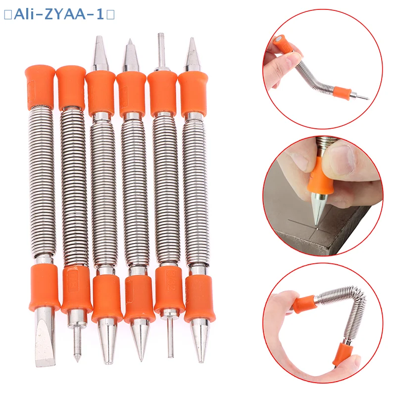 【ZYAA-1】Spring Tool Chisel Nail Punch Center Punch Pinning Punch Spring Loaded Rivet Removal Kit For Wood