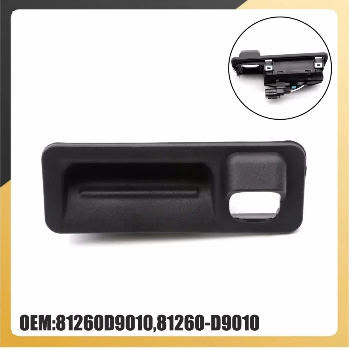 1x Outside Trunk Lid Lock Tailgate Handle 81260D9010 For Kia For Sportage 2017-2019 81260D9010 81260-D9010